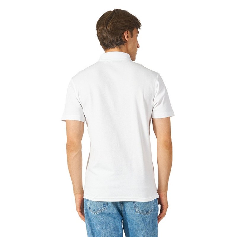 Поло с эластаном «Chicago», 200гр пике, белый