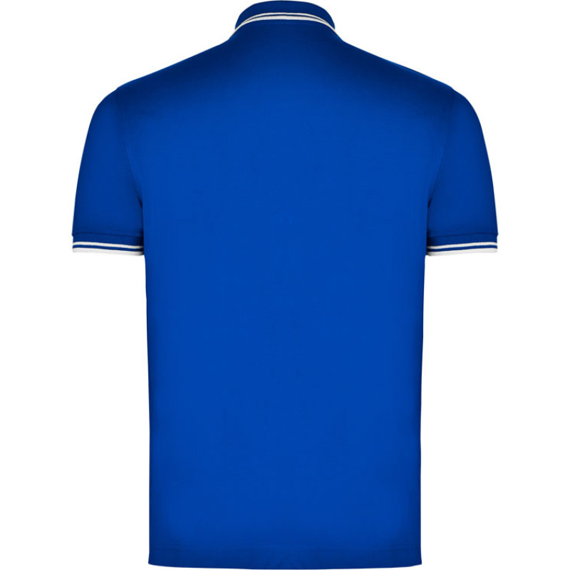 Рубашка поло "Montreal" мужская, королевский синий/белый