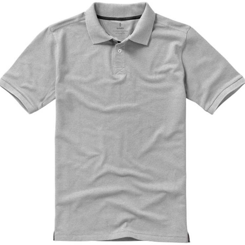 Calgary мужская футболка-поло с коротким рукавом, серый меланж Calgary мужская футболка-поло с коротким рукавом, серый меланж