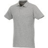 Мужское поло Helios с коротким рукавом, серый яркий