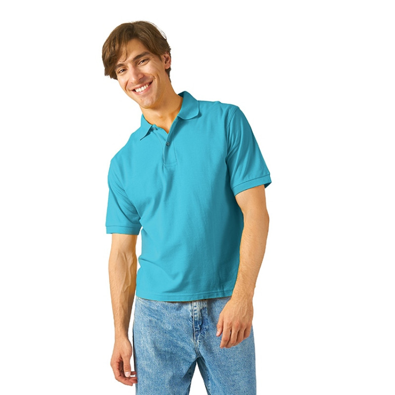 Рубашка поло "Boston 2.0" мужская, лазурный
