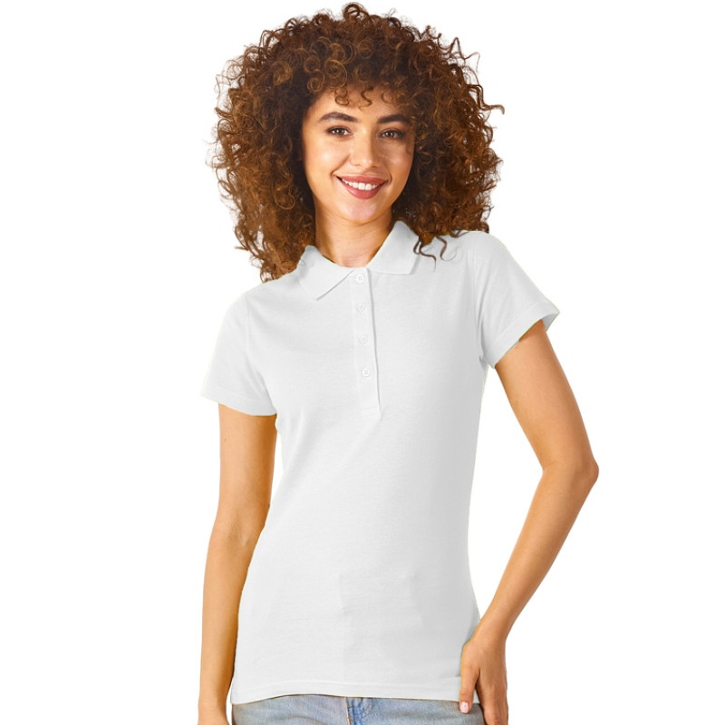 Рубашка поло "First 2.0" женская, белый
