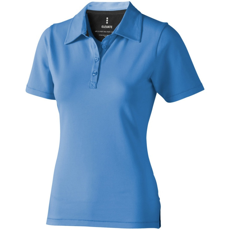 Рубашка поло "Markham" женская, голубой/антрацит