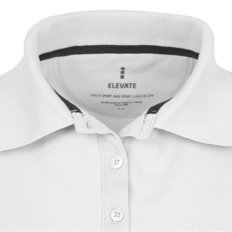 Calgary женская футболка-поло с коротким рукавом, белый Calgary женская футболка-поло с коротким рукавом, белый