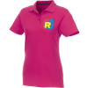 Женское поло Helios с коротким рукавом, фуксия