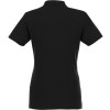 Женское поло Helios с коротким рукавом, черный