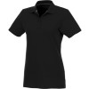 Женское поло Helios с коротким рукавом, черный