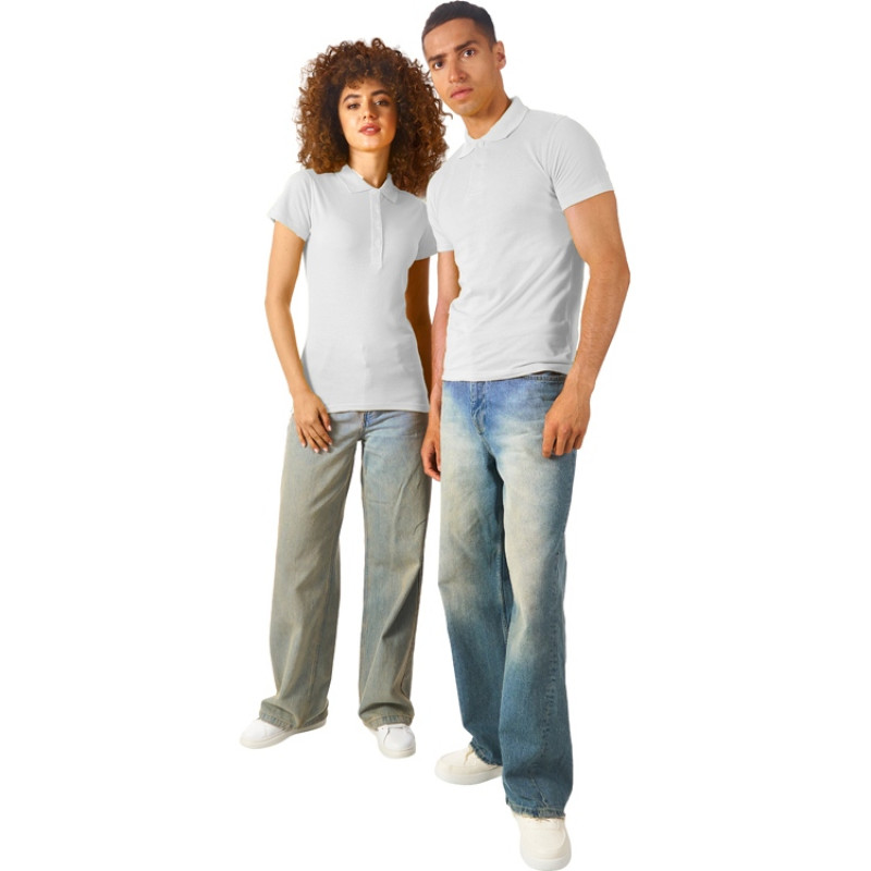 Рубашка поло "First 2.0" женская, белый