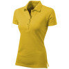 Рубашка поло "First" женская, золотисто-желтый