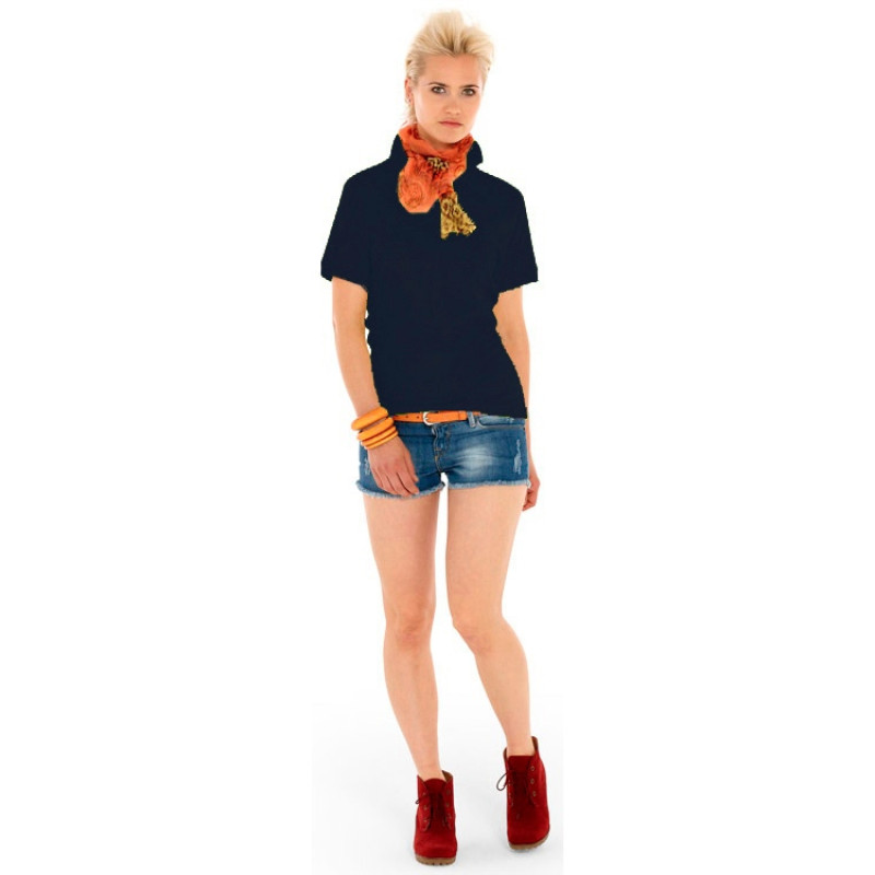 Рубашка поло "Boston 2.0" женская, темно-синий