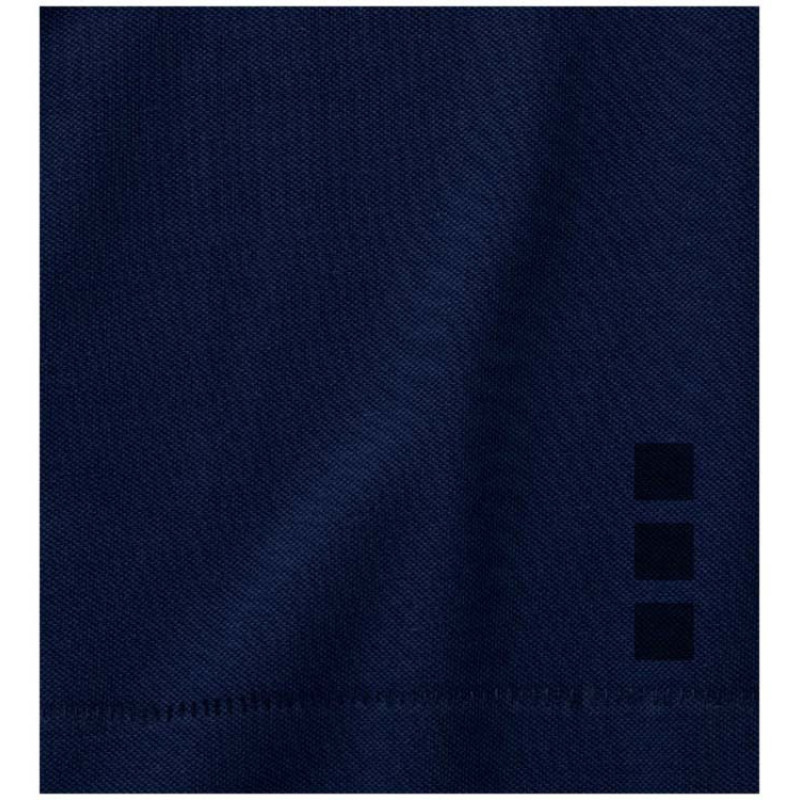 Calgary женская футболка-поло с коротким рукавом, темно-синий