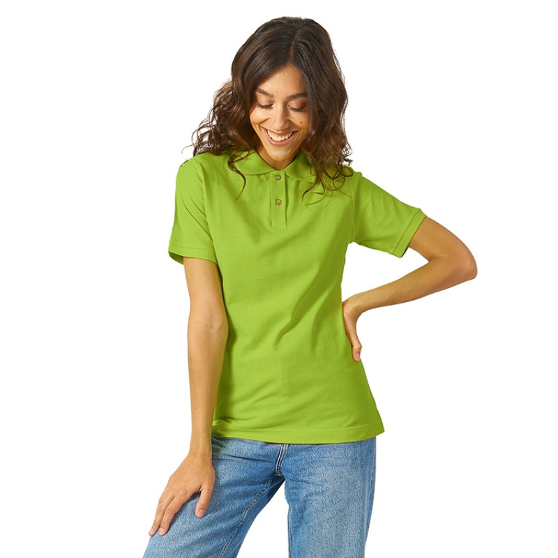Рубашка поло "Boston 2.0" женская, зеленое яблоко