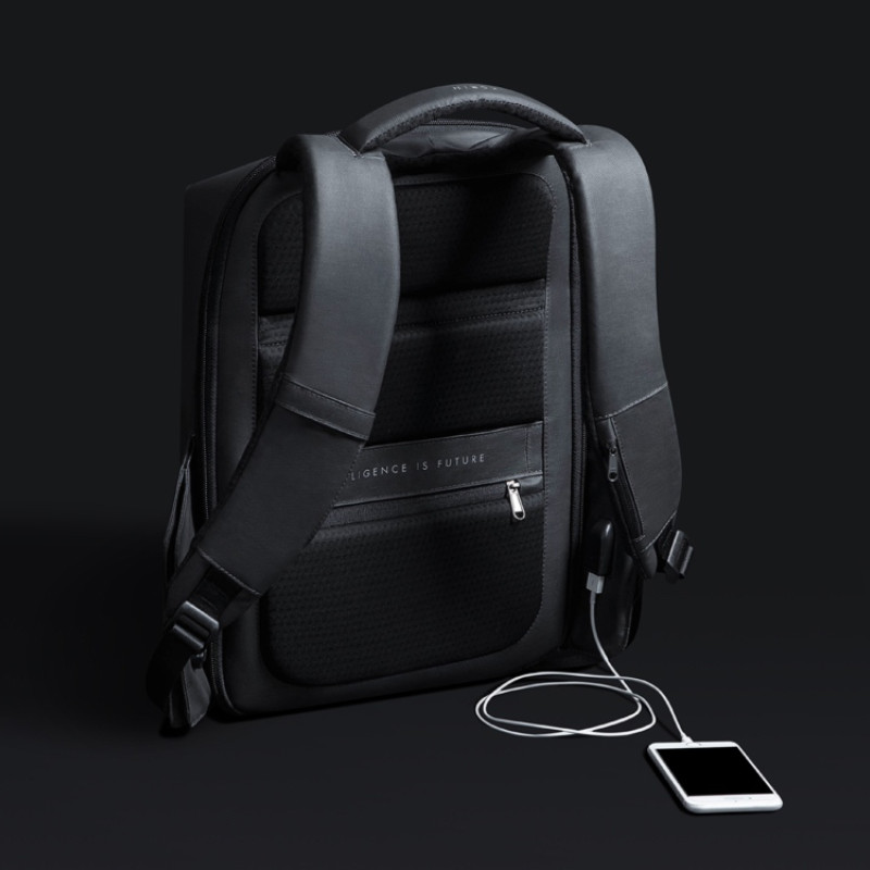 Водостойкий антикражный рюкзак Hipack для ноутбука 15.6", черный