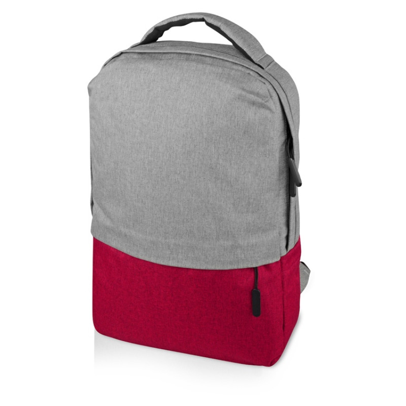 Рюкзак «Fiji» с отделением для ноутбука, серый/красный 207C