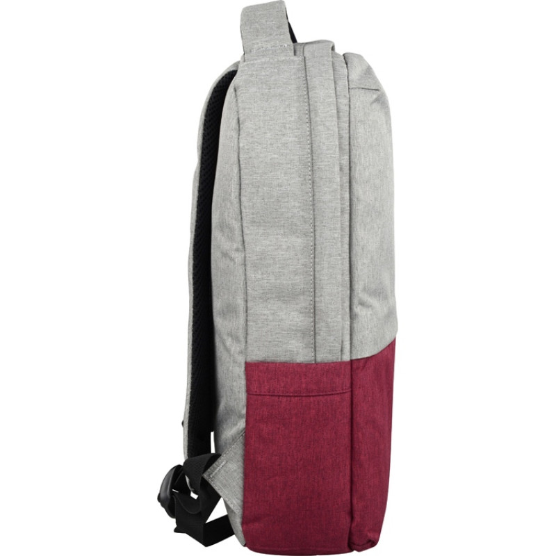 Рюкзак «Fiji» с отделением для ноутбука, серый/бордовый 208C