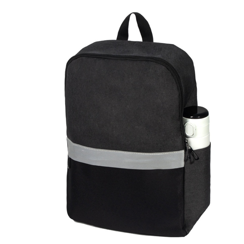 Рюкзак Merit со светоотражающей полосой и отделением для ноутбука 15.6'', темно-серый/черный