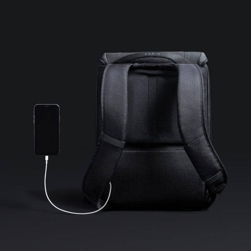 Водостойкий антикражный рюкзак Clickpack для ноутбука 15.6", черный