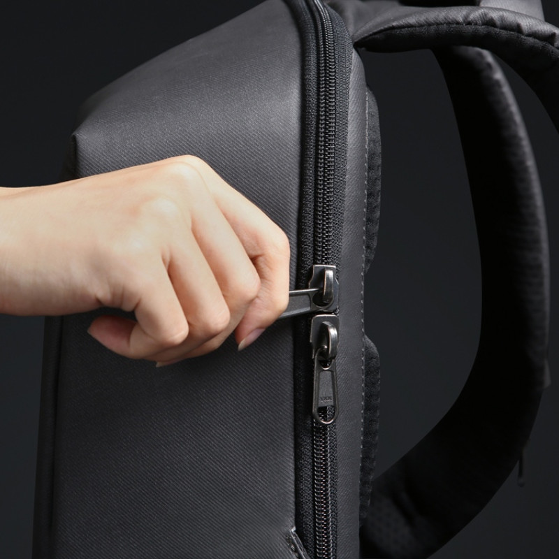 Водостойкий антикражный рюкзак Hipack для ноутбука 15.6", черный