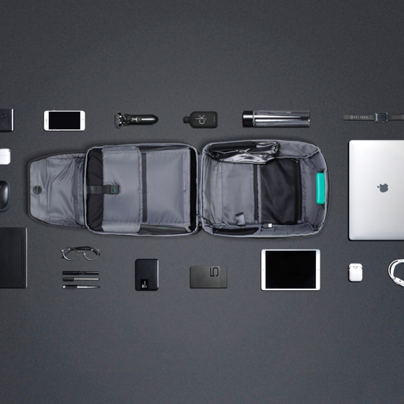 Водостойкий антикражный рюкзак Clickpack для ноутбука 15.6", черный