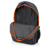 Рюкзак «Metropolitan», серый с оранжевой молнией