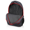 Рюкзак «Metropolitan», серый с красной молнией и черной подкладкой