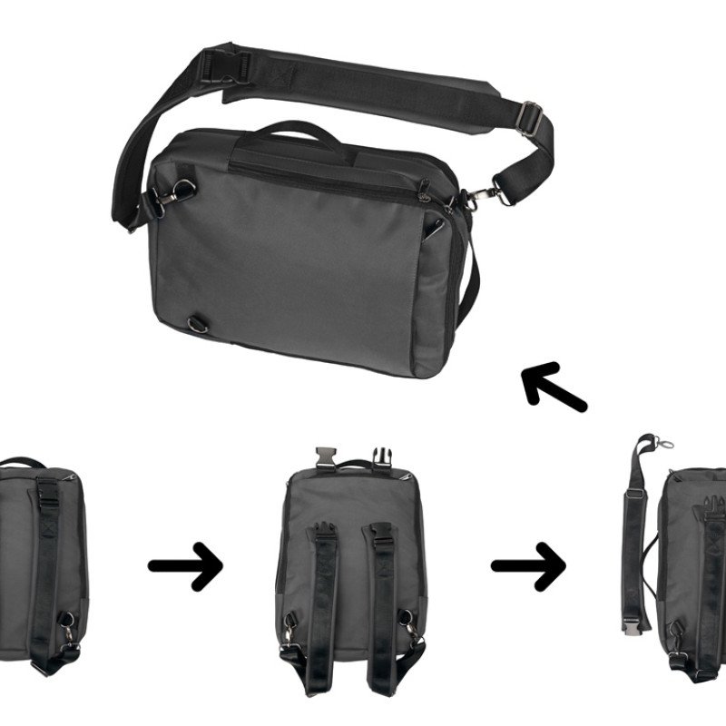 Рюкзак-трансформер «Duty» для ноутбука, темно-серый (с шильдом)