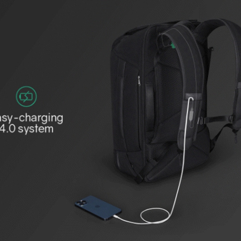 Антикражный рюкзак-трансформер Clickpack Travlo для ноутбука 16", черный