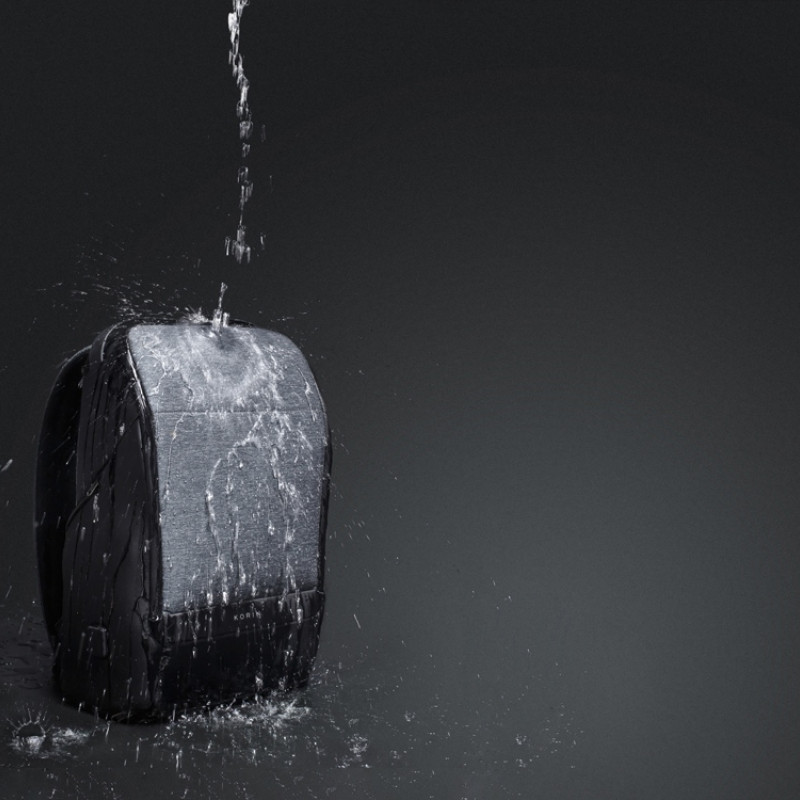 Антикражный рюкзак FlexPackPro для ноутбука 15.6", серый/черный