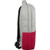Рюкзак «Fiji» с отделением для ноутбука, серый/красный 207C