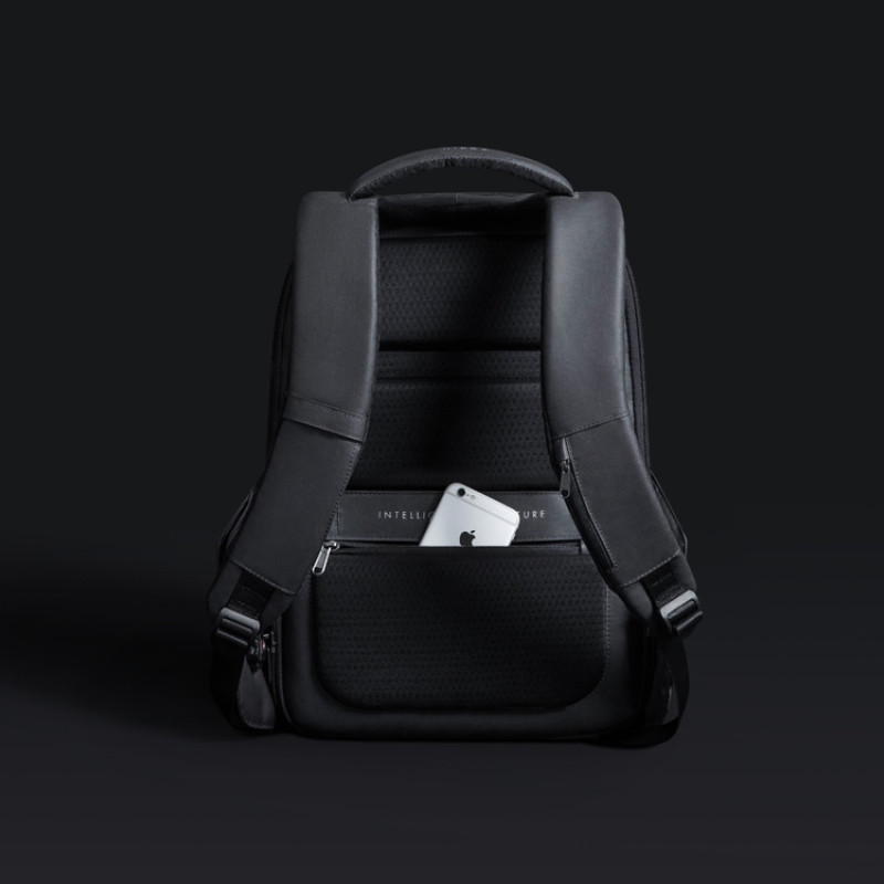 Водостойкий антикражный рюкзак Hipack для ноутбука 15.6", черный