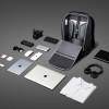 Антикражный рюкзак FlexPackPro для ноутбука 15.6", серый/черный