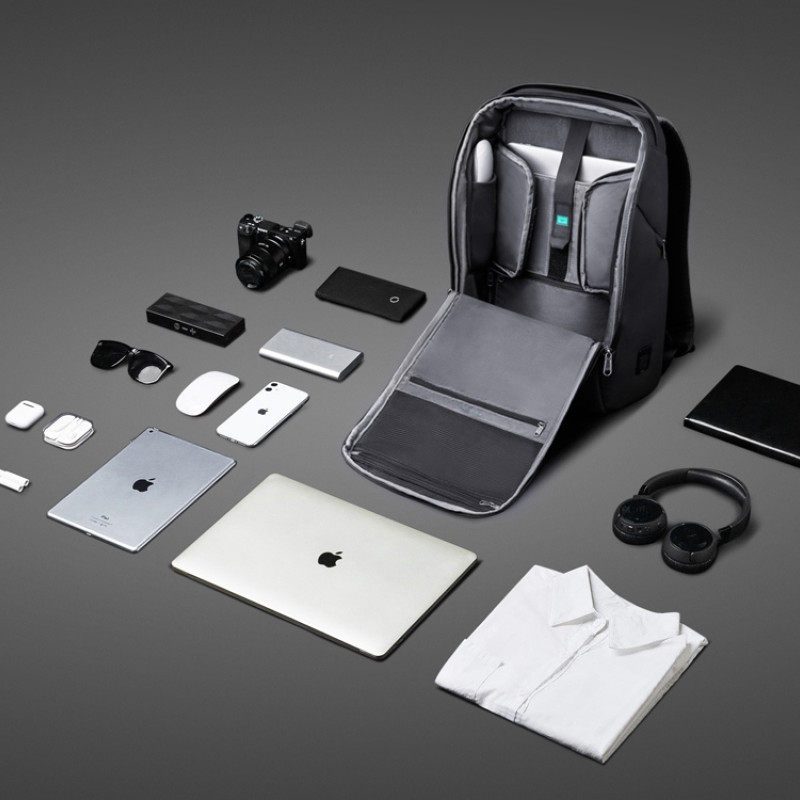 Антикражный рюкзак FlexPackPro для ноутбука 15.6", серый/черный