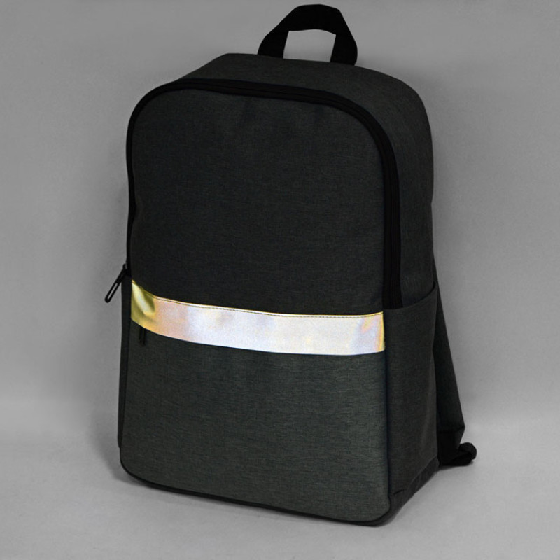 Рюкзак Merit со светоотражающей полосой и отделением для ноутбука 15.6'', синий/светло-синий