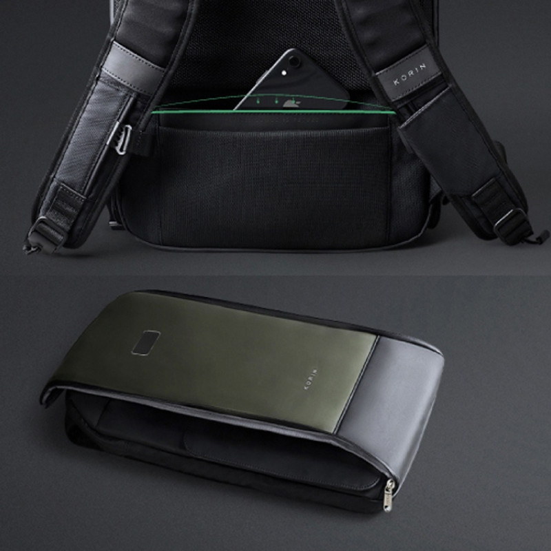 Атикражный рюкзак FlipPack для ноутбука 15.6", черный