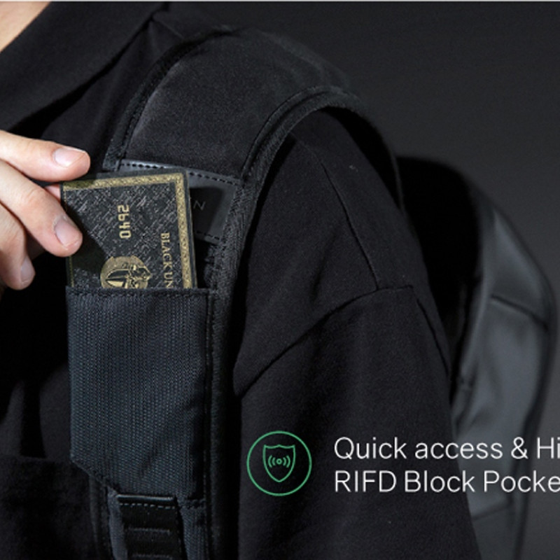 Атикражный рюкзак FlipPack для ноутбука 15.6", черный