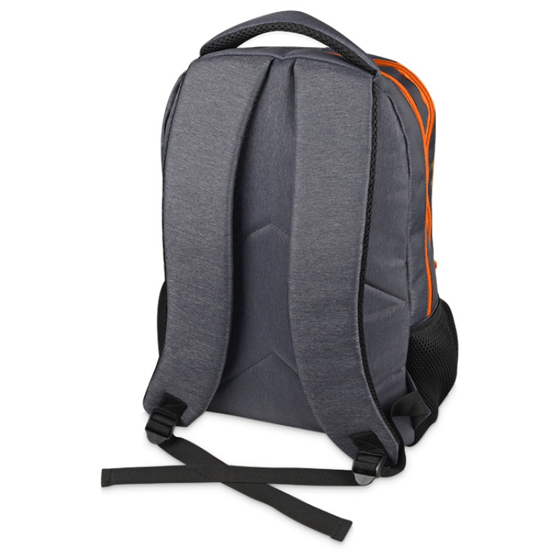 Рюкзак «Metropolitan», серый с оранжевой молнией