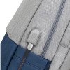 RIVACASE 7567 grey/dark blue рюкзак для ноутбука 17.3" / 6