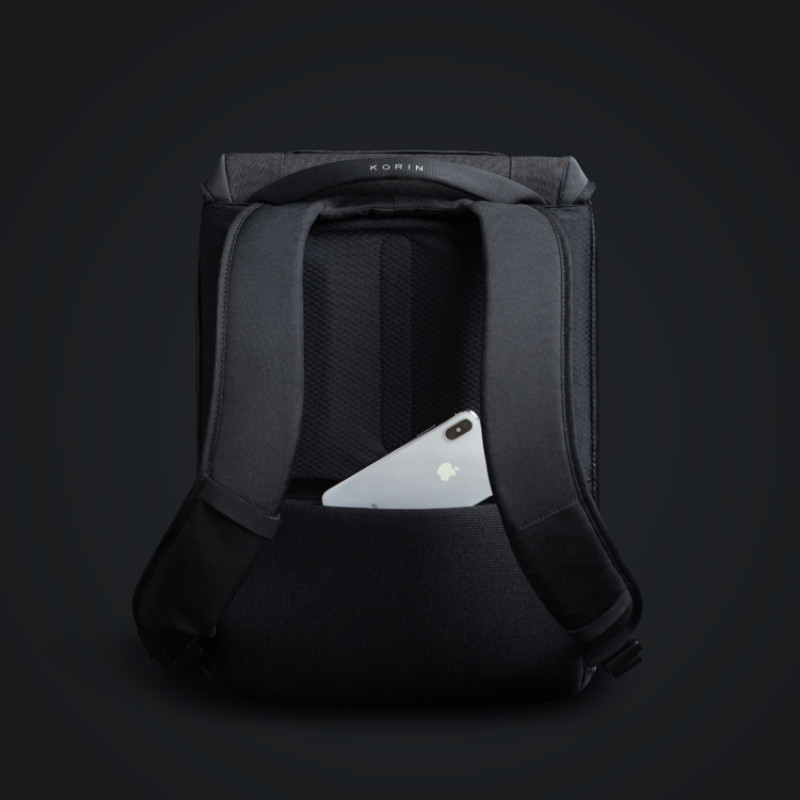 Водостойкий антикражный рюкзак Clickpack для ноутбука 15.6", черный