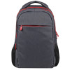 Рюкзак «Metropolitan», серый с красной молнией и черной подкладкой