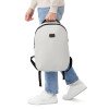 Рюкзак Sofit для ноутбука из экокожи, молочный
