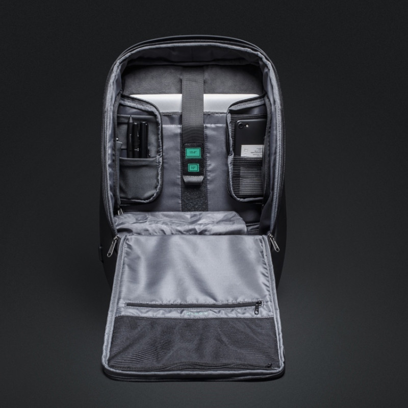 Антикражный рюкзак FlexPackPro для ноутбука 15.6", серый/черный