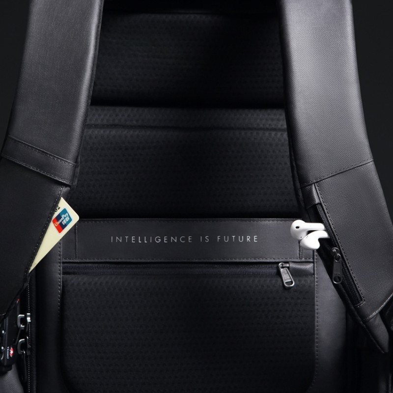 Водостойкий антикражный рюкзак Hipack для ноутбука 15.6", черный