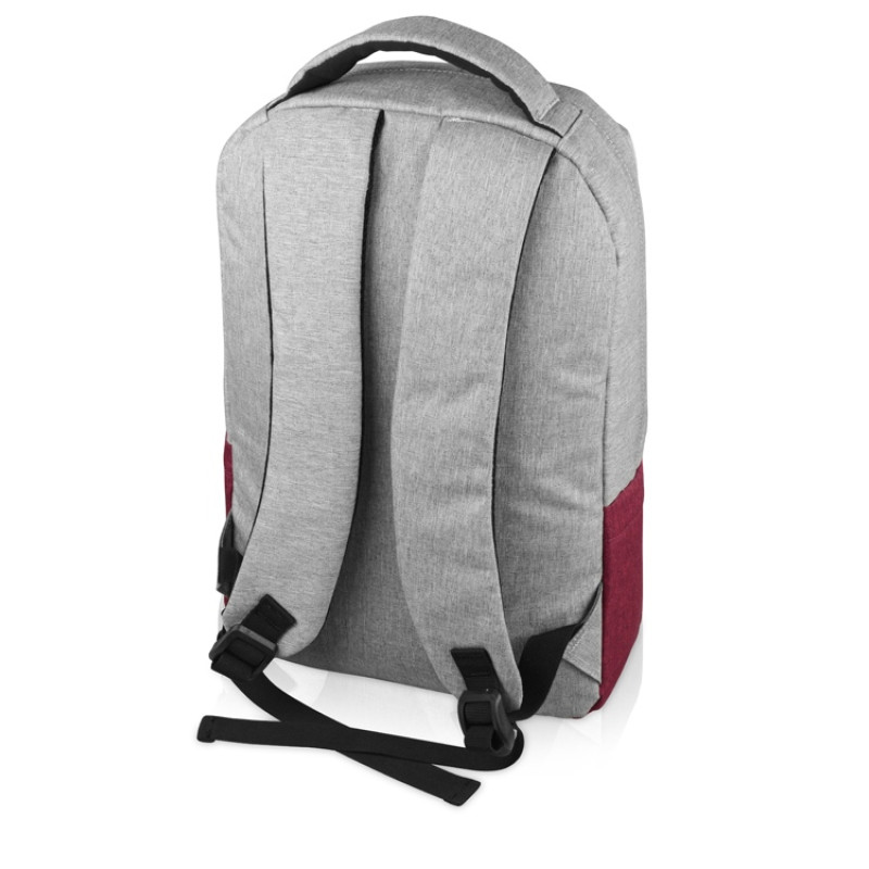 Рюкзак «Fiji» с отделением для ноутбука, серый/бордовый 208C