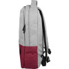 Рюкзак «Fiji» с отделением для ноутбука, серый/бордовый 208C
