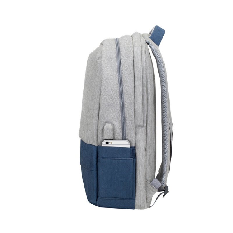 RIVACASE 7567 grey/dark blue рюкзак для ноутбука 17.3" / 6