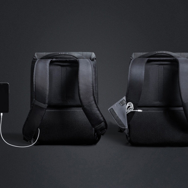 Водостойкий антикражный рюкзак Clickpack для ноутбука 15.6", черный