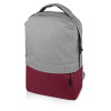 Рюкзак «Fiji» с отделением для ноутбука, серый/бордовый 208C