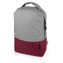 Рюкзак «Fiji» с отделением для ноутбука, серый/бордовый 208C
