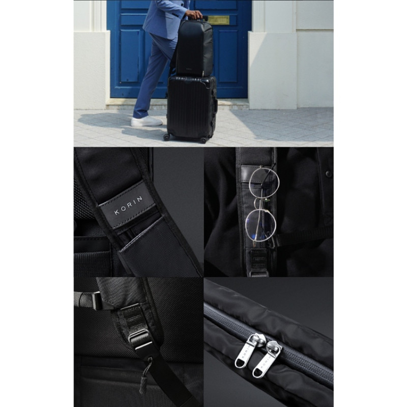 Атикражный рюкзак FlipPack для ноутбука 15.6", черный