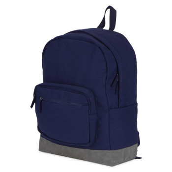 Рюкзак Shammy с эко-замшей для ноутбука 15", синий